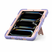 iPad Pro 11-Inch (M5) 2025 Rugged Shockproof Case with Kickstand (Pink) - Phone/Tablet Accessories