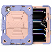 iPad Pro 11-Inch (M5) 2025 Rugged Shockproof Case with Kickstand (Pink) - Phone/Tablet Accessories