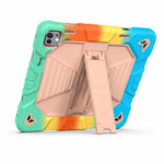 iPad Pro 11-Inch (M5) 2025 Rugged Shockproof Case with Kickstand (Rainbow) - Phone/Tablet Accessories