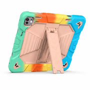iPad Pro 11-Inch (M5) 2025 Rugged Shockproof Case with Kickstand (Rainbow) - Phone/Tablet Accessories