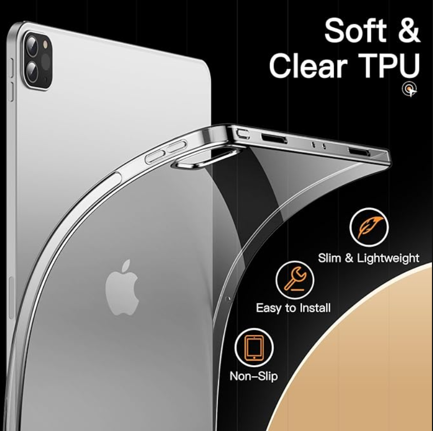 Transparent Soft TPU Case iPad Pro 12.9