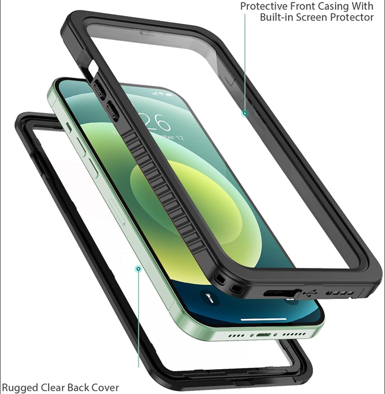 Redpepper iPhone 12 Pro waterproof case black