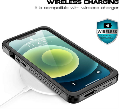 iPhone 12 Pro waterproof full protective case installed