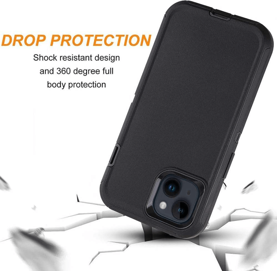 iPhone 13 PC TPU heavy duty case with drop protection