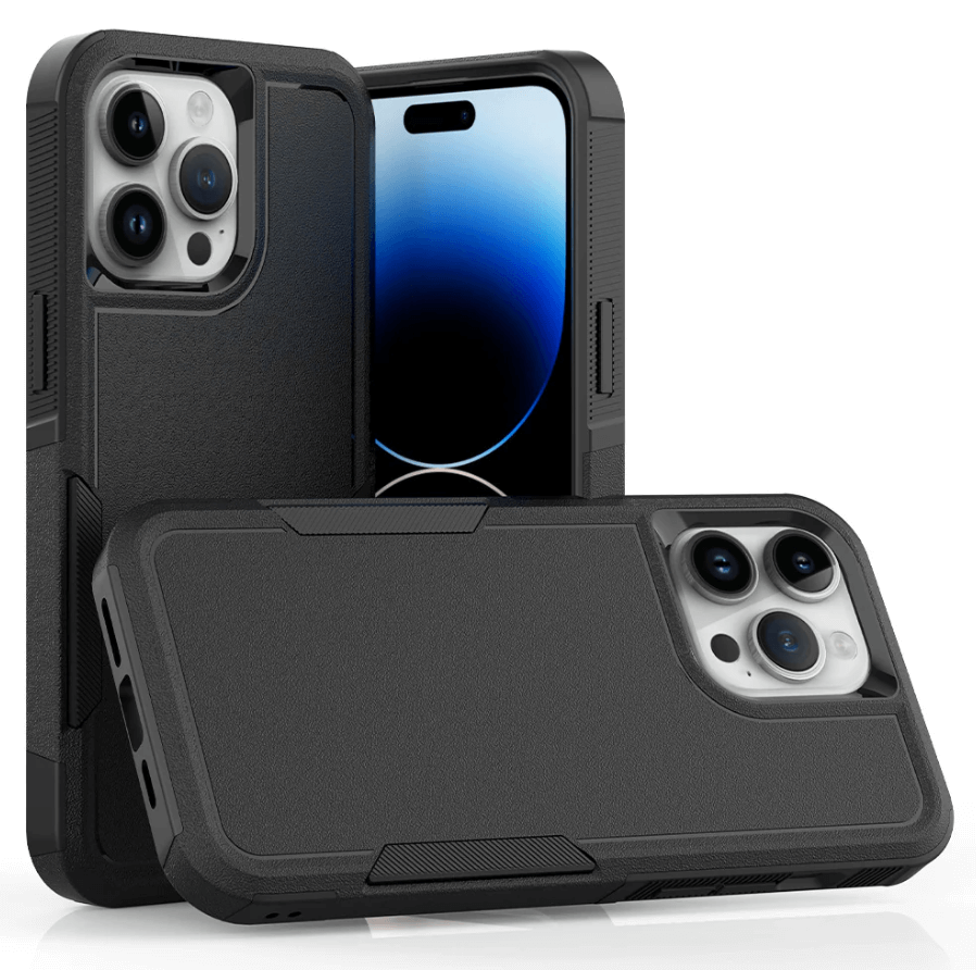 iPhone 13 Pro dual layer armor hard case black