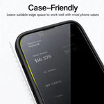 iPhone 14 Plus Privacy Tempered Glass Screen Protector (2 Pack) – 9H HD Anti-Spy 2.5D Rounded Edge Impact & Scratch