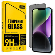 iPhone 14 Plus Privacy Tempered Glass Screen Protector – 9H HD Anti-Spy 2.5D Rounded Edge Impact & Scratch Resistant