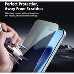 iPhone 15 Privacy Tempered Glass Screen Protector – 9H HD Anti-Spy 2.5D Rounded Edge Impact & Scratch Resistant