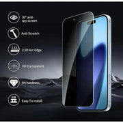 iPhone 15 Privacy Tempered Glass Screen Protector – 9H HD Anti-Spy 2.5D Rounded Edge Impact & Scratch Resistant