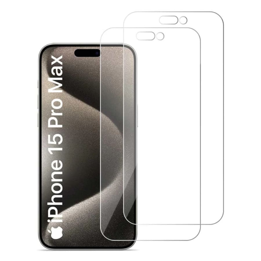 Screen Protectors for iPhone 15 Pro Max (6.7”) (Pack of 2)