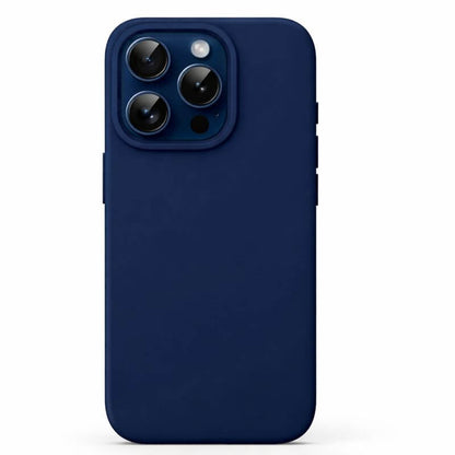 Navy blue phone case on a white background