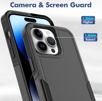 iPhone 15 Pro Max armor hard case for camera & screen guard