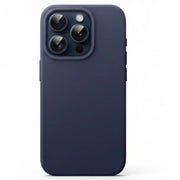 iPhone 15 Pro Max Silicone Case – Soft Protective Cover (Black Blue Red)