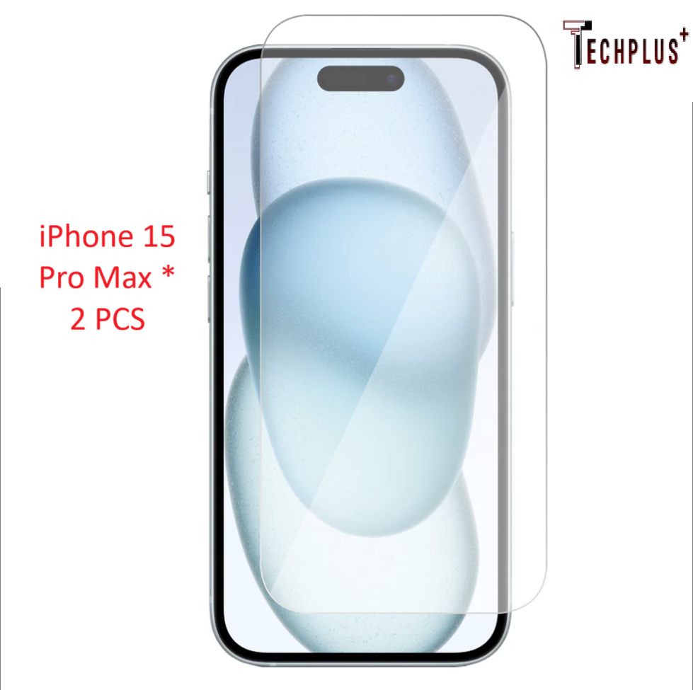 Phone 15 Pro Max Screen Protector 2 Pack with Wipes