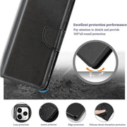 iPhone 15 Pro Max Wallet Case – Slim Leather Flip Cover with Card Holder