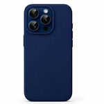 iPhone 15 Pro Silicone Case – Soft Protective Cover (Black Blue Red)