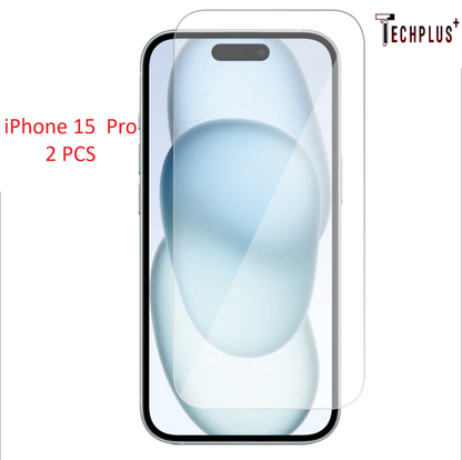 Phone 15 Pro Screen Protector 2 Pack with Wipes