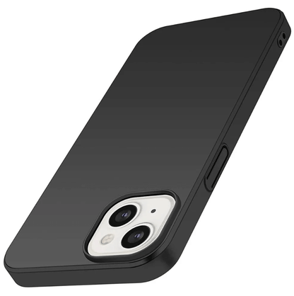 Black phone case on a white background