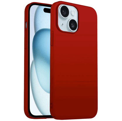 Red phone case on a white background