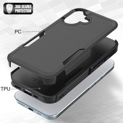iPhone 16 TPU PC dual layer armor case