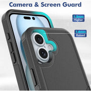 iPhone 16 Dual Layer Armor Hard Case - Mobile Phone