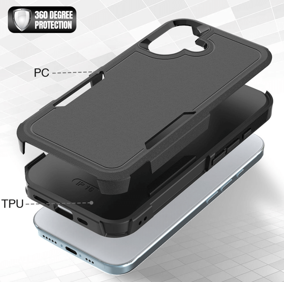iPhone 16 Plus TPU PC dual layer armor case