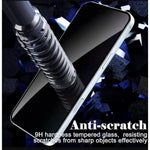 iPhone 16 Privacy Tempered Glass Screen Protector (2 Pack) – 9H HD Anti-Spy 2.5D Rounded Edge Impact & Scratch Resistant