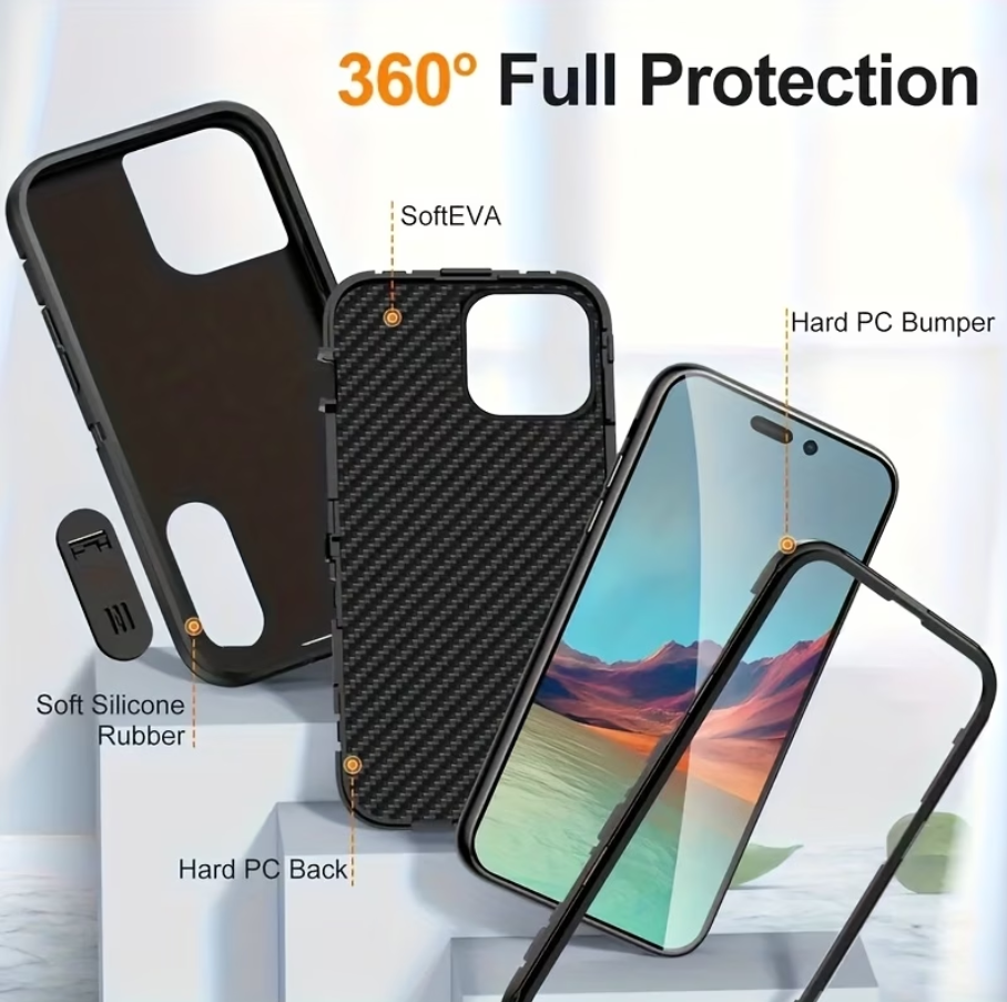 Front view iPhone 16 Pro Triple Layer Case NZ