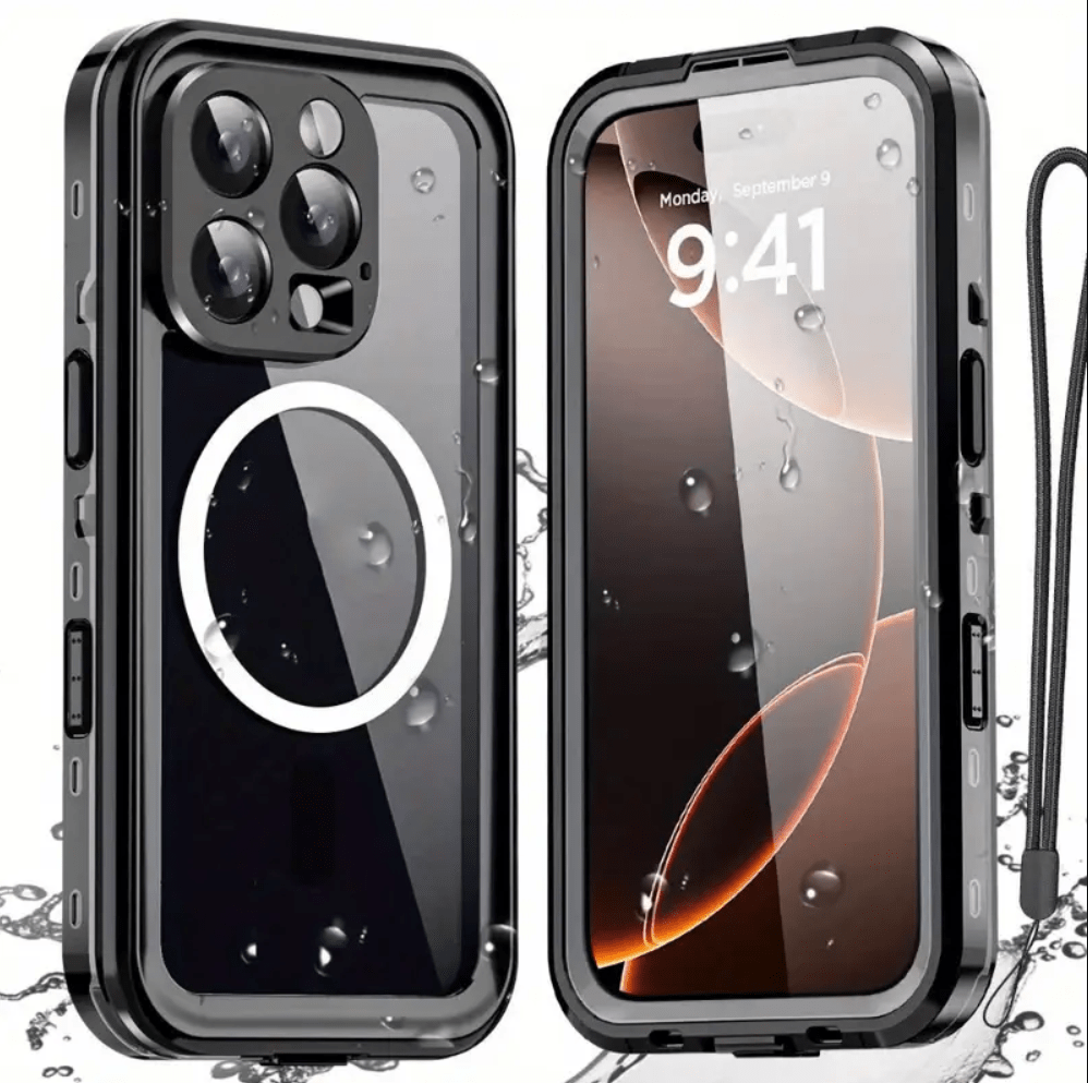 iPhone 16 Pro MagSafe waterproof case front and back