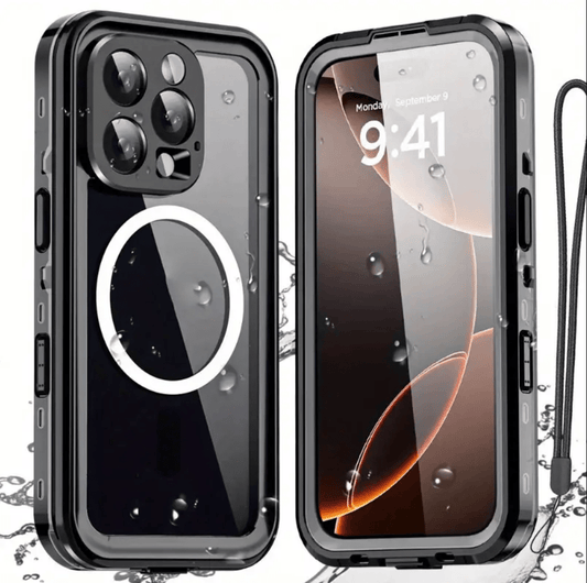 iPhone 16 Pro MagSafe waterproof case front and back