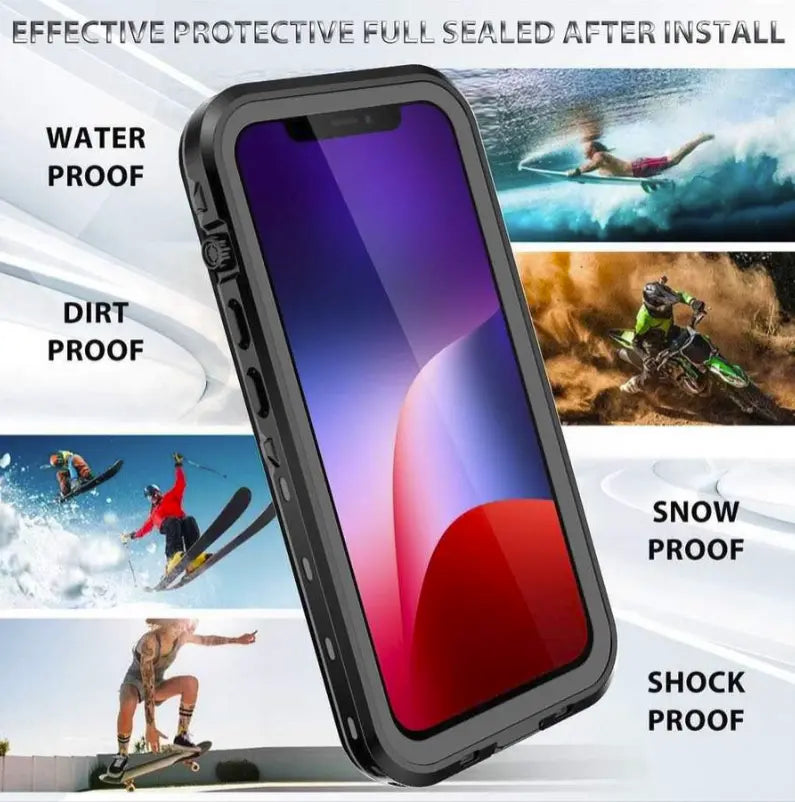 Close-up of dustproof and shockproof seal on iPhone 16 Pro Max case