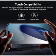 iPhone 16 Pro Max Privacy Tempered Glass Screen Protector (2 Pack) – 9H HD Anti-Spy 2.5D Rounded Edge Impact & Scratch