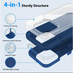 iPhone 16 Pro Max Silicone Case – Soft Protective Cover (Black Blue Red)
