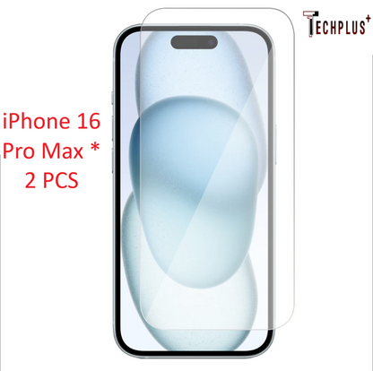 iPhone 16 Pro Max Screen Protector 2 Pack with Wipes