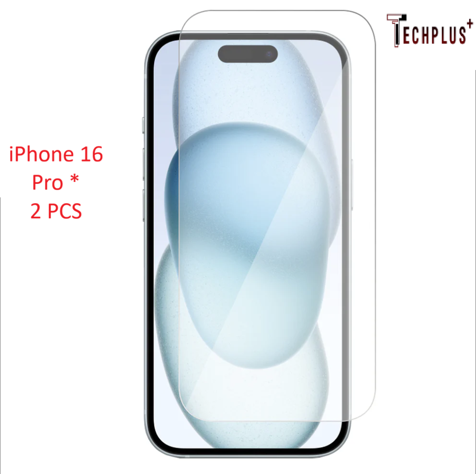 iPhone 16 Pro Screen Protector 2 Pack with Wipes