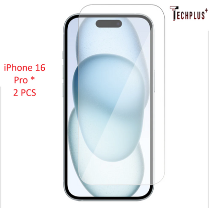 iPhone 16 Pro Screen Protector 2 Pack with Wipes