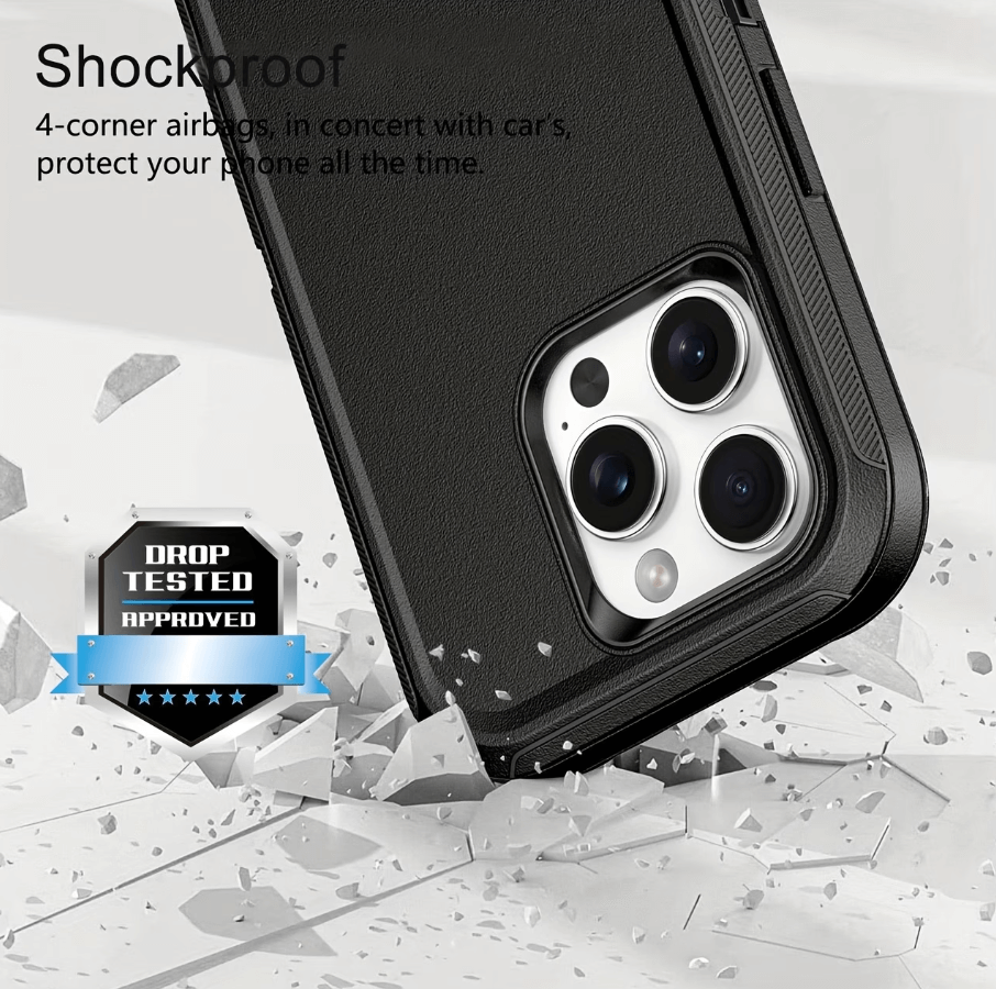 iphone 16 pro triple layer case shockproof