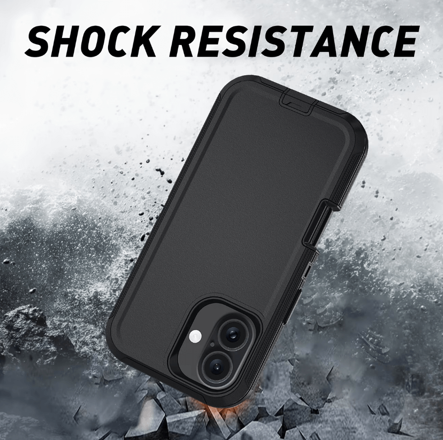 iphone 16 triple layer case shock resistance