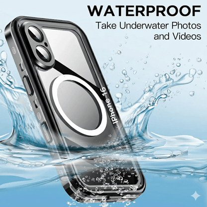 Side button protection on iPhone 16 waterproof shockproof case