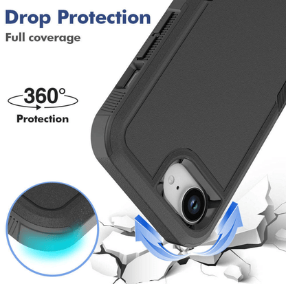 iPhone 16e dual layer armor case for drop protection
