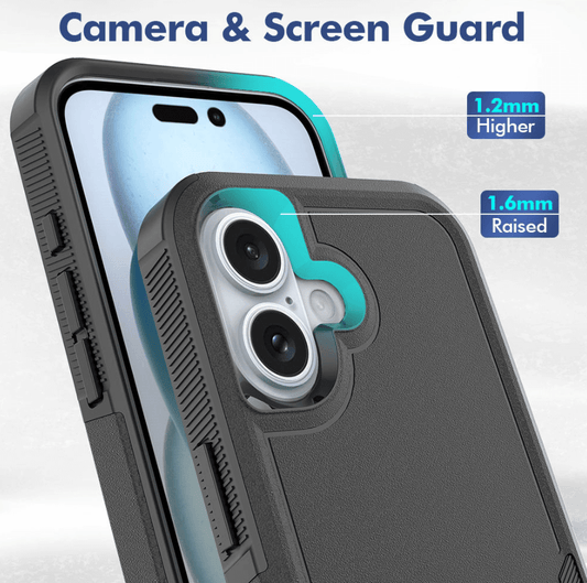 iPhone 17 armor hard case for camera & screen guard