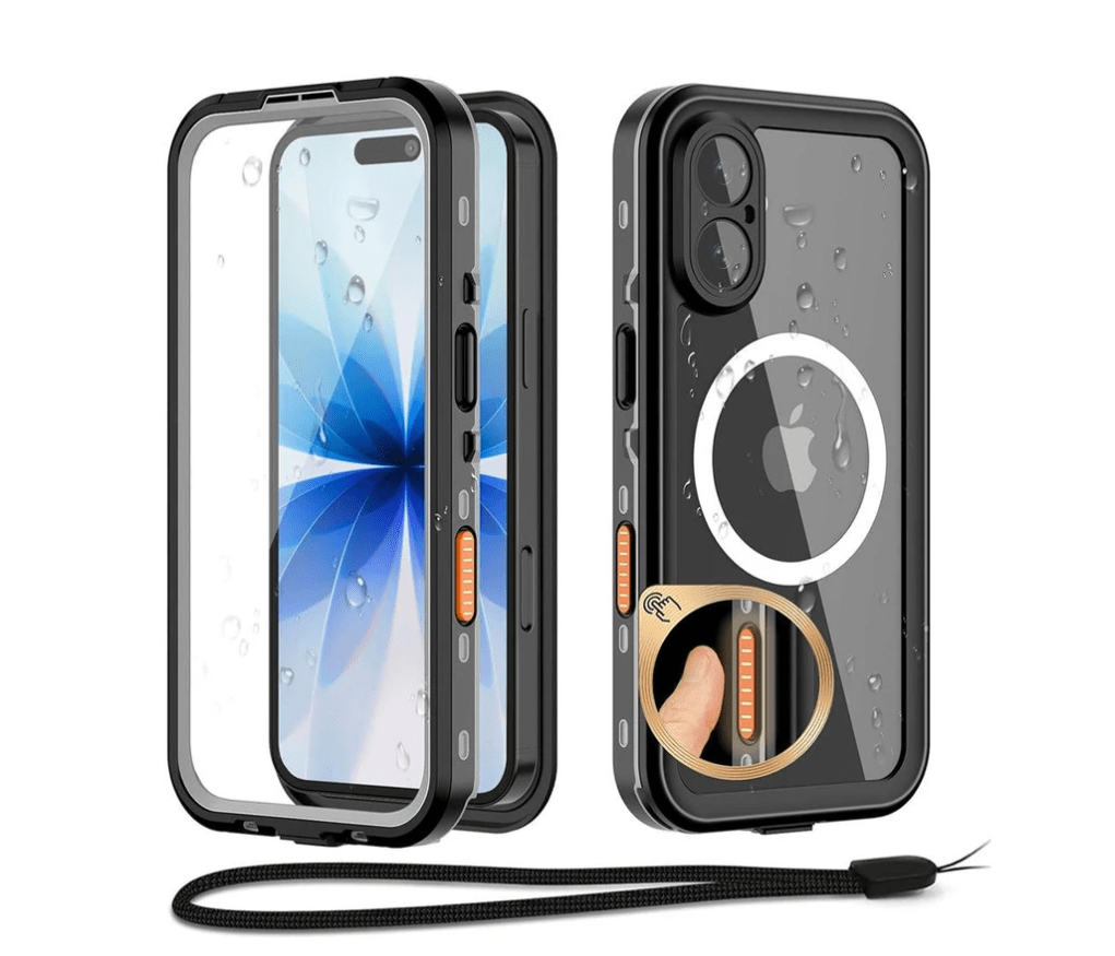 iPhone 17 MagSafe waterproof case front view