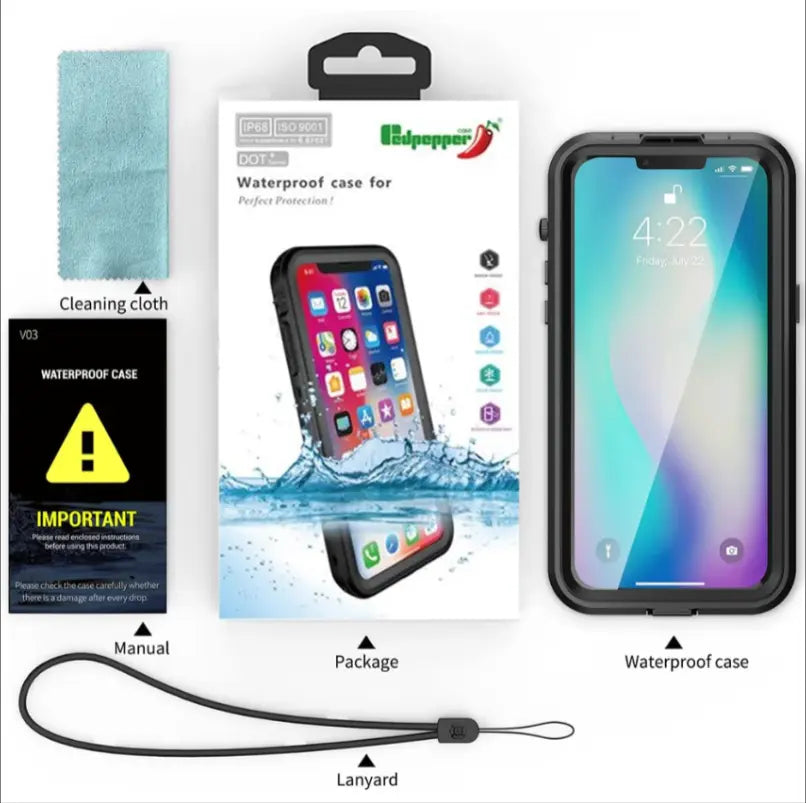 Wireless charging compatible waterproof iPhone 17 Pro Max case in New Zealand