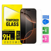 Iphone 17 Pro Max Clear Tempered Glass Screen Protector – 9H HD 2.5D Rounded Edge Impact & Scratch Resistant