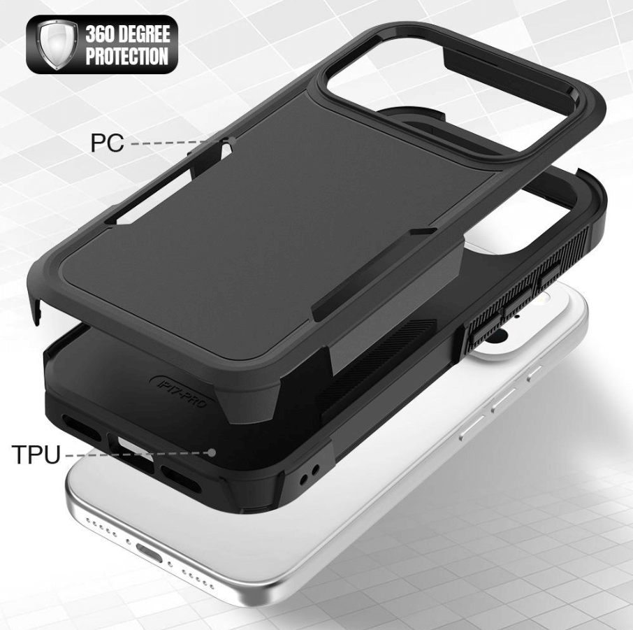 iPhone 17 Pro Max TPU PC dual layer armor case