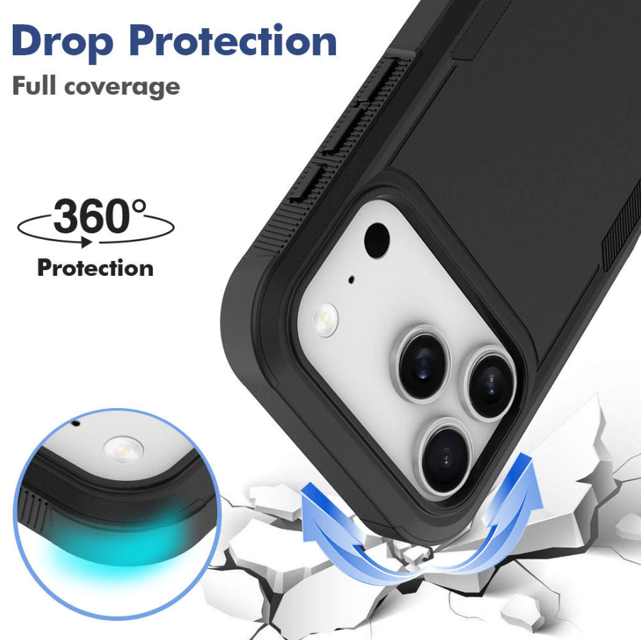 iPhone 17 Pro Max dual layer armor case drop protection