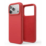 iPhone 17 Pro Max Red Silicone Case – Soft Protective Cover - Mobile Phone