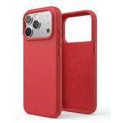 iPhone 17 Pro Max Red Silicone Case – Soft Protective Cover - Mobile Phone