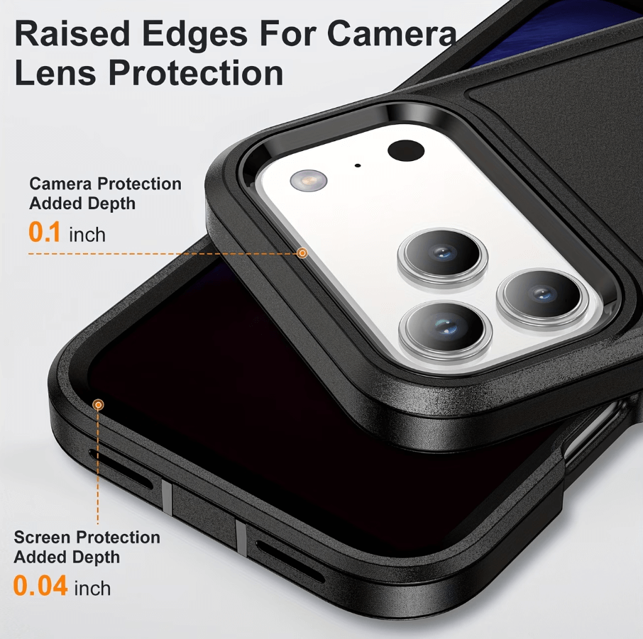 iphone 17 pro max triple layer case lens protection