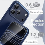 iPhone 17 Pro Navy Blue Silicone Case – Soft Protective Cover